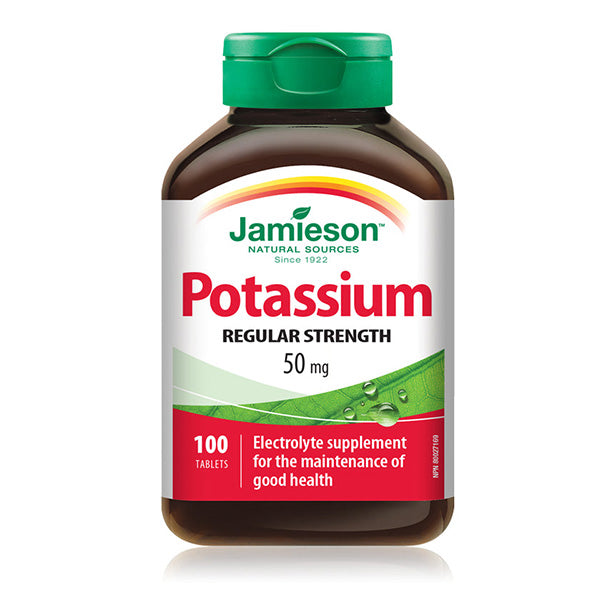 Jamieson Potassium 50mg Tablets 100`s